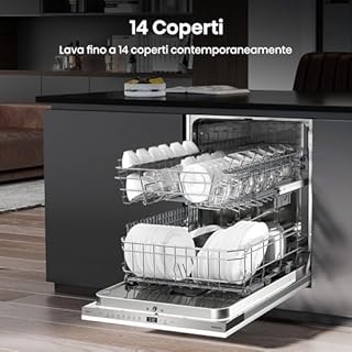 Hisense HV642D90 - Classe D, 14 coperti, 45db, 6 programmi, partenza ritardata, total dry, motore asincrono, total AcquaStop, 11L, incasso