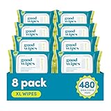 Goodwipes Flushable Butt Wipes Made with Vitamin E...