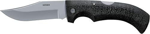 Gerber Gear Gator Folding Pocket Knife with Gator Grip for Gardening, Survival, Hunting, Camping and Bushcraft