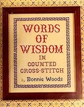 Paperback Words of Wisdom in Counted Cross Stitch Book