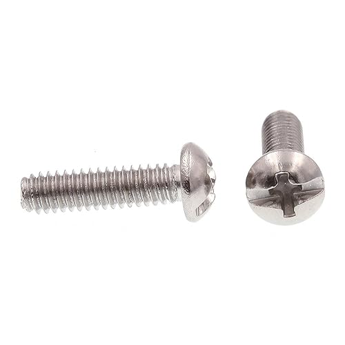 Miniatura 2 de Prime-Line 9003550 Tornillo de máquina, cabeza redonda, ranurado/Phillips Combo, #8-32 X 5/8 pulgadas, grado 18-8 de acero inoxidable, paquete de 25