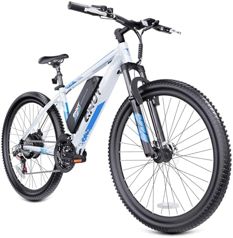 Totem Electric Bike for Adults, 750W Peak 26" Ebike for Men Women Teens with 375WH, 21 Speed, 20Mph, Up to 40Miles Front Suspension, Commuting E-Bike Mountain Bicycle