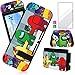 Darrnew Angel Among Skin für Nintendo Switch Cartoon Cute Fun Skins Kawaii Unique Kids Men Boys Switch Game Sticker Funny Cool Design Fashion Sticker + Tempered Glass Film für Nintendo Switch