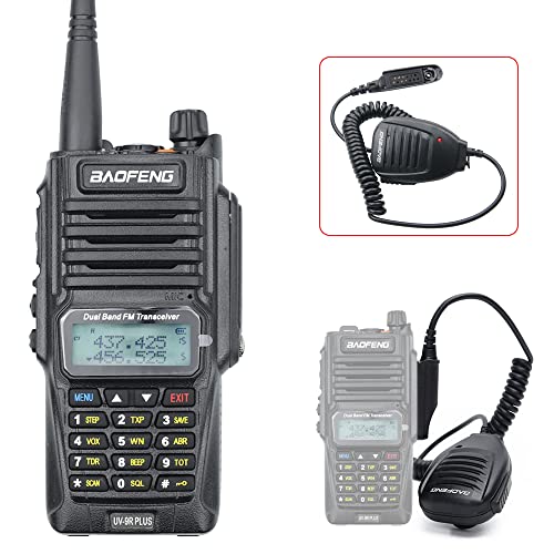 UV-9R Plus FM Radio Dual Band 8W 2500mAh VHF UHF IP67 Transceptor Walkie Talkies Impermeable a Prueba de Polvo(con...
