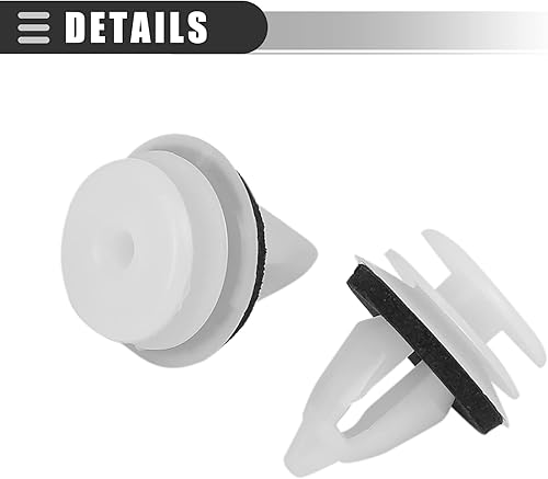 Miniatura 5 de Motoforti Retenedor, Clips de coche, para BMW 528i 2008-2010, plástico, 51418224768, blanco, 20 piezas