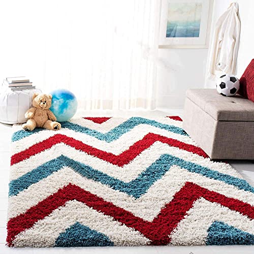 Image of Soft Modern Shag Area Rugs Fluffy Living Room Carpet Comfy Bedroom Home Decorate Floor Kids Playing Mat Size 9x9 Feet Square Color Multi H1