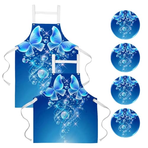 Tablier de serveuse anti-taches pour restaurant pâtisserie et nettoyage