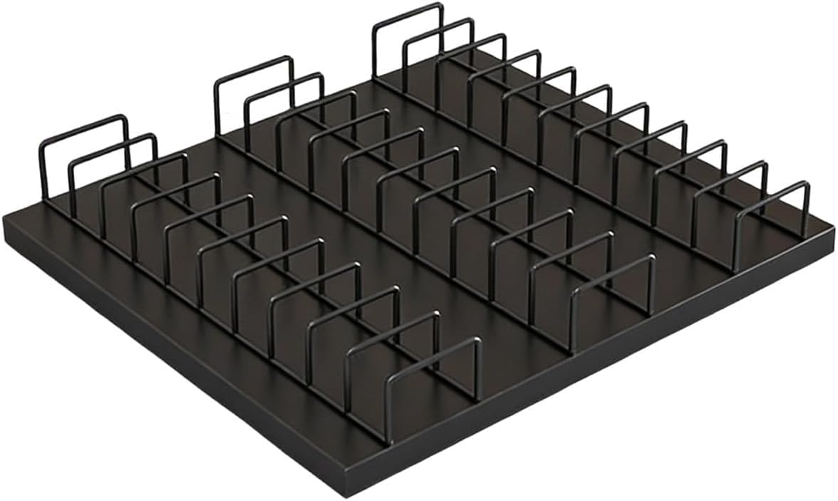 XAZLBIW Flooring Sample Display Rack -Steel Holder for Tile Marble & Ceramic - Multi-Size Stand Retail Showroom (Black 19"x13"/50x35cm)