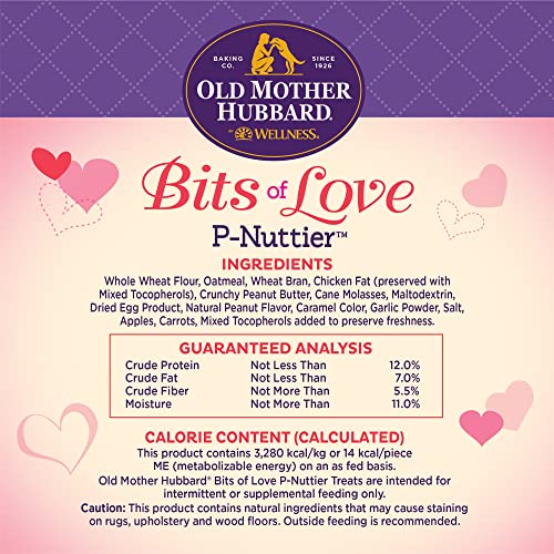 Old Mother Hubbard Natural Crunchy Dog Biscuits, Oven-Baked Healthy Treats For Dogs, Limited-Edition Holiday-Inspired Shapes (Peanut Butter - Valentine's Day, 6-Ounce Bag) #TOP5