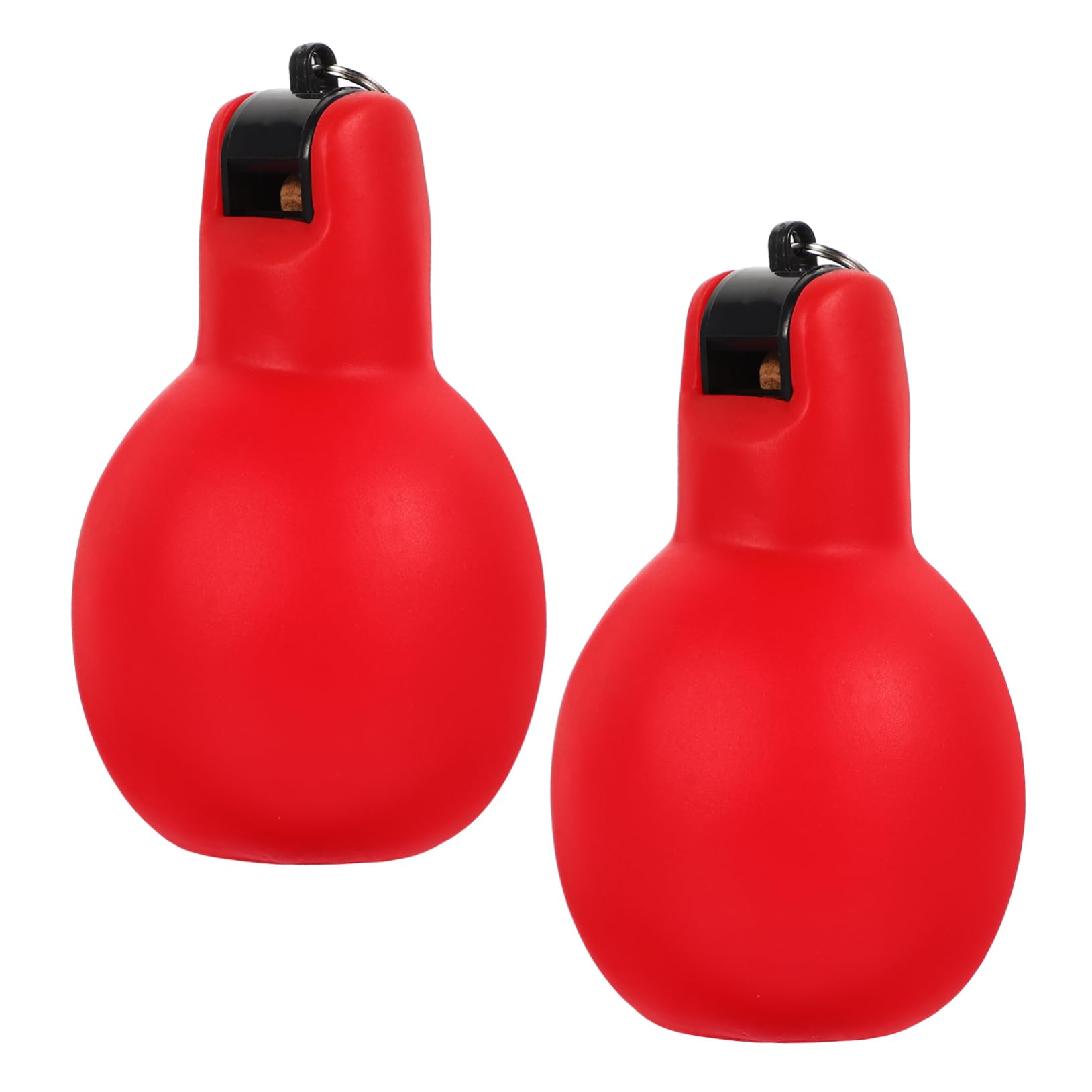 INOOMP Outdoor-Pfeife Überlebenspfeife in Der Hand Camping-Survival-Squeeze-Pfeife Campingpfeife Notfallpfeife Überlebenspfeife Im Freien Handquetschpfeife PVC Rot