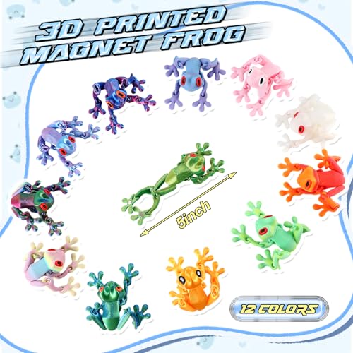 Imanes Decorativos de Rana Magnética 3D, Pack 12 Pzs miniatura 2