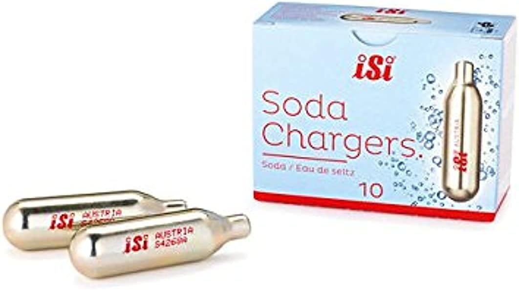 - Stainless Steel Soda Chargers(10), Pack Of 1
