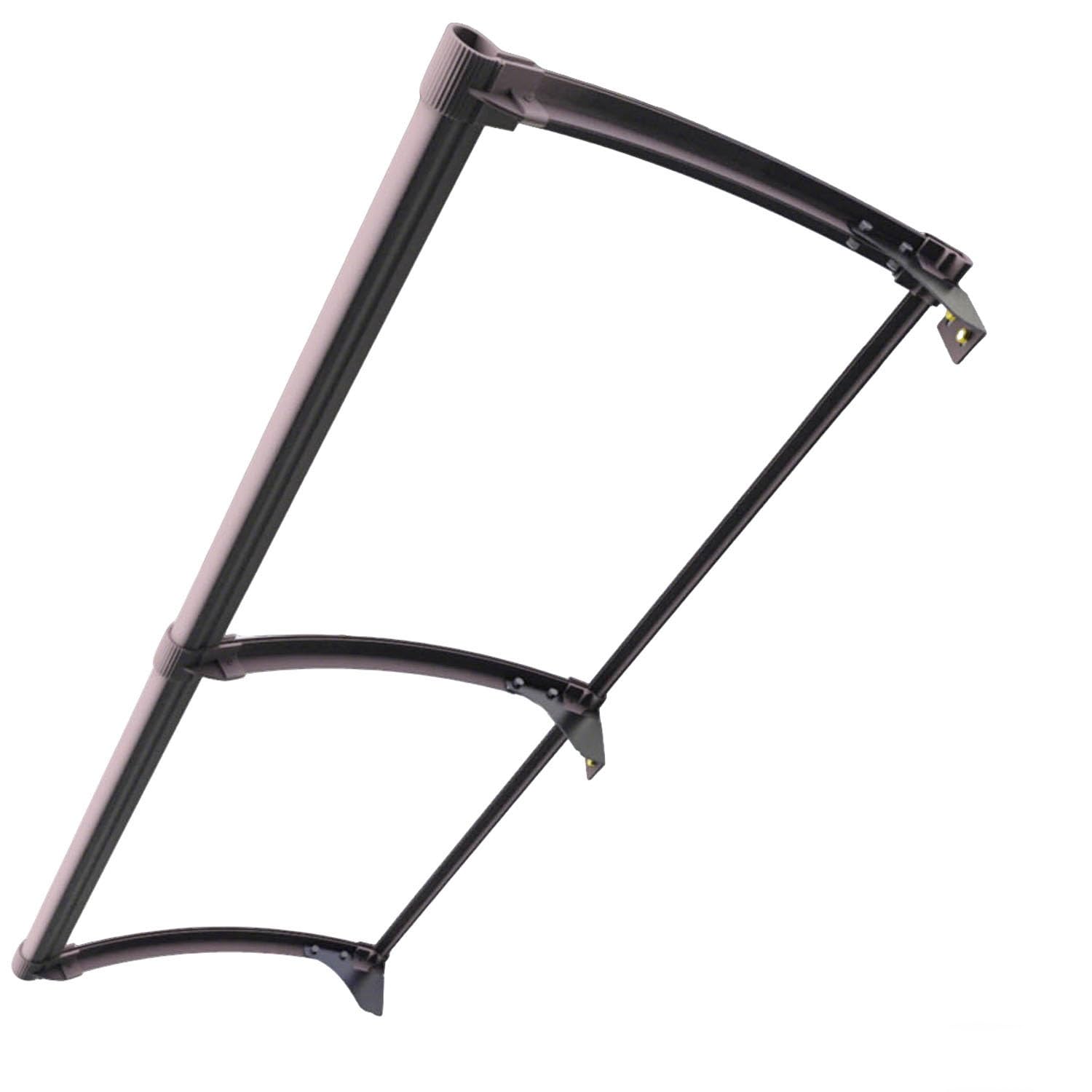 Auvent transparent porte terrasse robuste protection pluie et neige