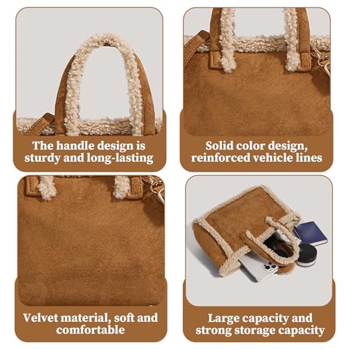 Sac en daim marron avec sangle pour ne plus manquer d'espace - 5