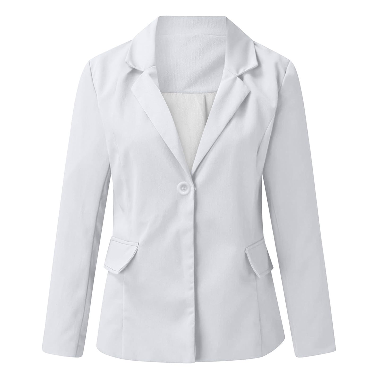 Generisch Giacca invernale da donna Trench per il tempo libero, elegante giacca da donna con scollo a V in tinta unita