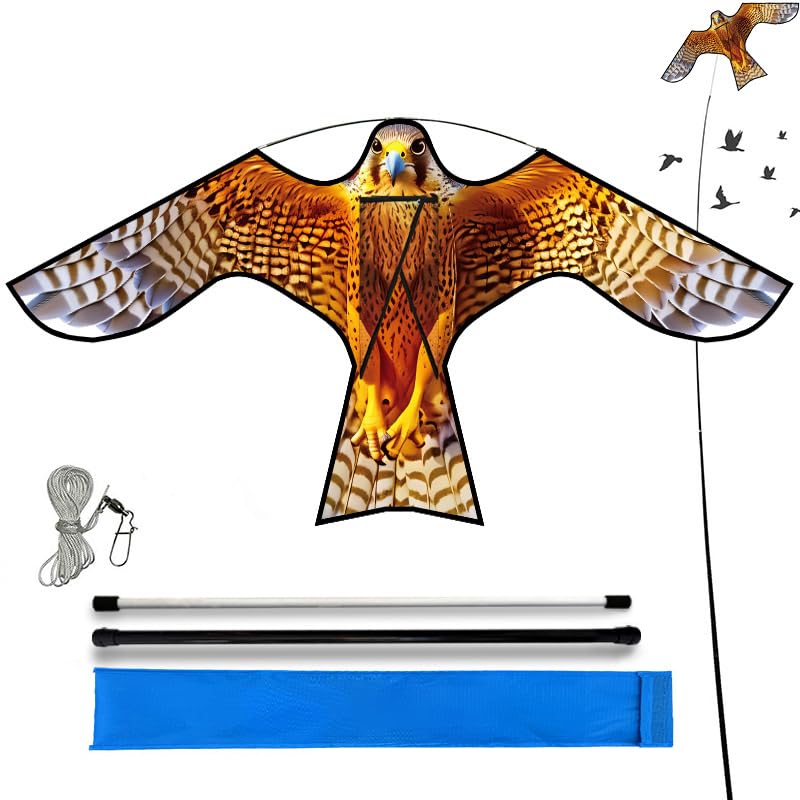 Cerf-volant oiseau Touch the sky anti-nuisibles avec mât télescopique de 4m