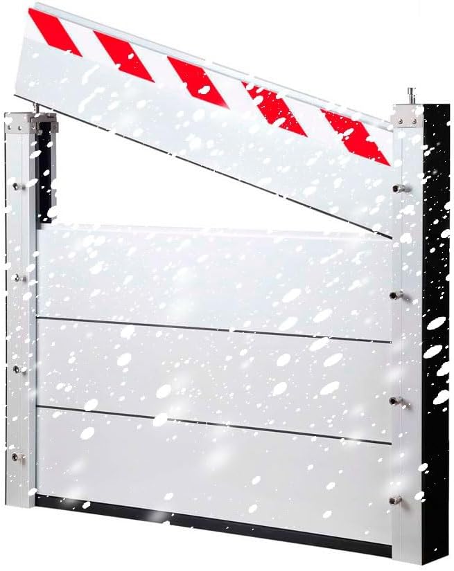 Flood Prevention Barrier, Flood Water Protection Barrier, Garage Door Dam Flood Barrier, Door Flood Barrier Shield, Flood Protection Baffle, Aluminum Reusable Flood Barrier Shield