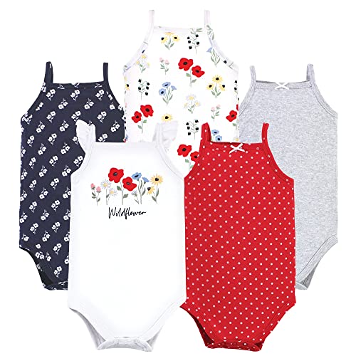 Image of Hudson Baby Unisex Baby Cotton Sleeveless Bodysuits