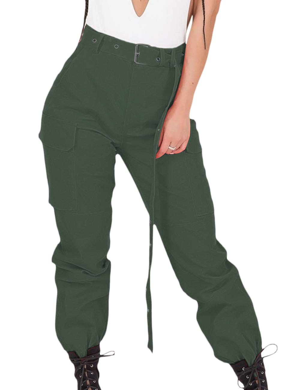 xxxiticat Women's Chic Fashion Stand Collar Shorts Aviator Coats Windbreaker Long Sleeve Cropped Motorcycle Bomber Jackets (L,AG,S)