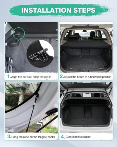 Image of Powerty Cargo Cover for 2010-2014 Volkswagen Golf GTI Mk6 Accessories