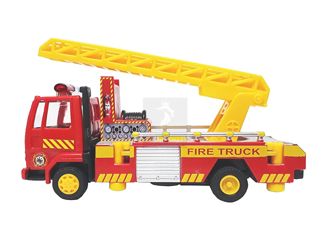 CENTY Toys Fire Ladder Truck Red Color with Extendable Ladder That swivels and Moves 360 Degrees and with Rotating Jack - Pull Back Action (B0982882T2) Amazon Price History, Amazon Price Tracker