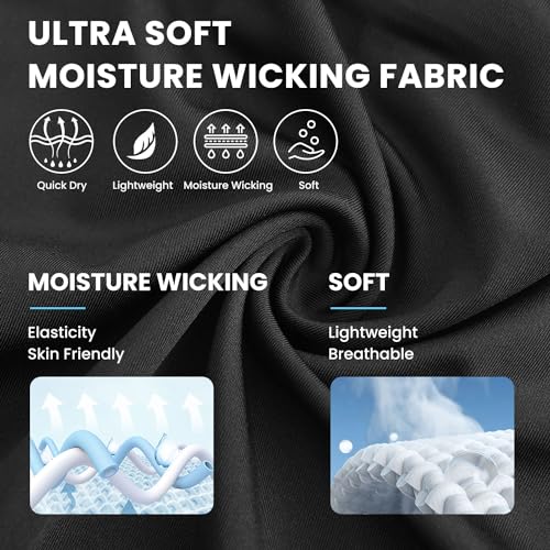 Big and Tall Mens T-Shirt UPF 50+ Sun Protection Swim Shirt SPF Quick Dry 2XL-6XL4