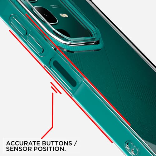 Image of Amazon Basics Back Cover for Infinix Note 50x 5G PC + TPU Clear Transparent Raised Edges Shockproof Protective Phone Bumper Case(Transparent)