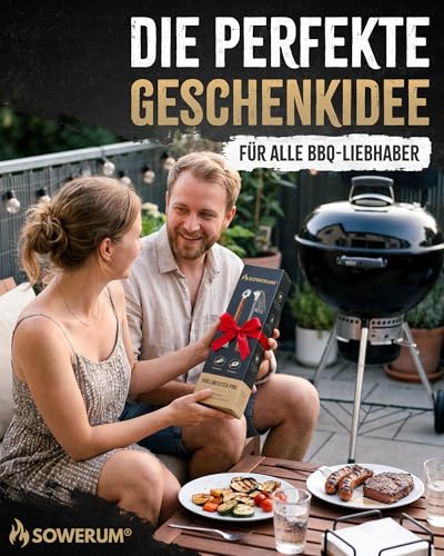 5 in 1 Grillbürste Edelstahl mit Schaber [TESTSIEGER] kompatibel mit Weber Grill Zubehör für gasgrill gusseisen - BBQ Set Grillreiniger bürste für Gussrost - Grillen Geschenke für männer grillzubehör