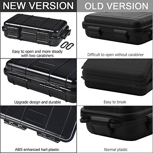 VGEBY1 Waterdichte doos schokbestendige droge opbergdoos, harde plastic beschermende grip Carry Touch telefoonhoes + schuim + handvat voor vissen kamperen wandelen (groot zwart) - Image 6