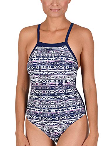 Preisvergleich Produktbild Naturana Badeanzug 73241 Gr. 40 in Marine-weiß-pink
