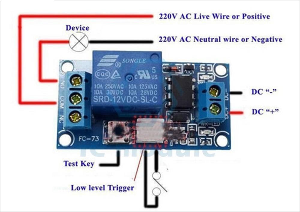 12V Low-Level Trigger 1 Channel Relay Module Optocoupler Isolation PLC Control Drive Board