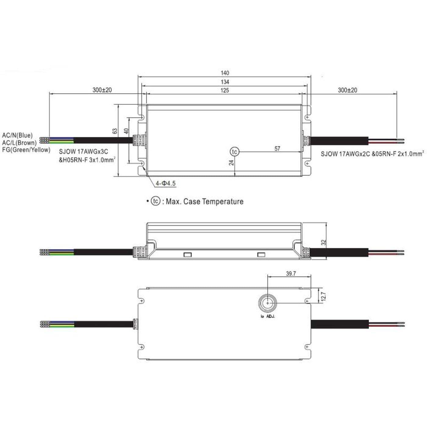 MEAN WELL XLG-75-12-A 60W 12V 5A Alimentatore LED IP67