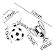 YALLNASL Soccer Football Gifts Keychain for Mom Dad Birthday Gifts for Soccer Players Gifts for Women Men Soccer Lovers Fans Gifts for Football Championship Trophy Keychain