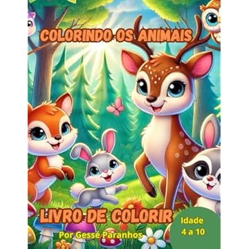Capa do livro Colorindo animais (Portuguese Edition)
