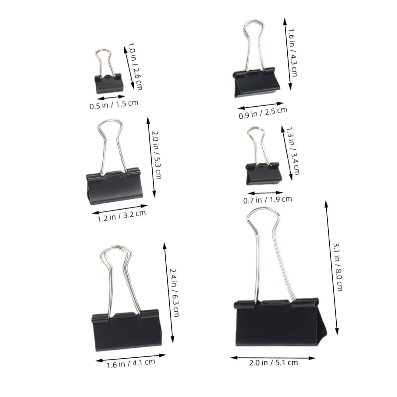Tofficu 120 Fermagli Per Raccoglitori: Fermagli Per Ufficio E Casa - Presa Forte Per Documenti Spessi - Eleganti Fermagli Per Carta Con Finitura in Metallo Per Uso Professionale