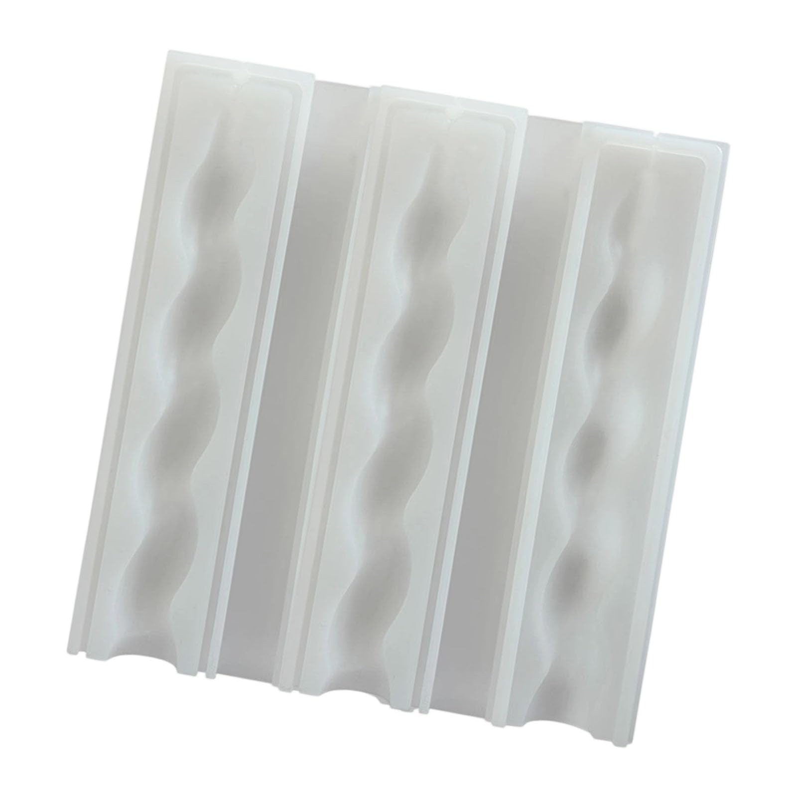 hogtnd Food Grade Silicone Mold for Candle Making Soap Plaster Unique Twist Pattern Easy Release Craft Mold