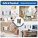 ELETIUO Wall & Under Desk Laptop Mount Holder with Adhesive & Screws in,1.02