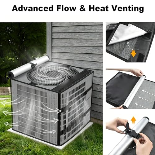 Cubierta de acondicionamiento impermeable que resiste el sol y la lluvia 6