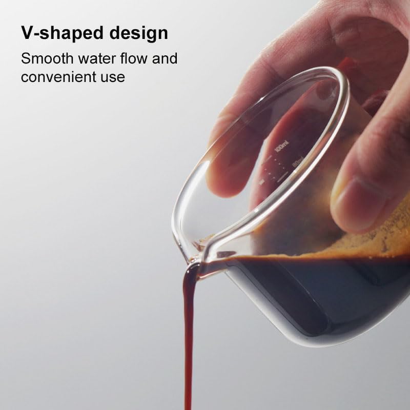 Espresso Cups, 100ML/3OZ Espresso Cups, Espresso Shot Glasses with V-Shaped Mouth, Clear Accessories, Milk Frothing Pitcher (1pcs) - Image 7