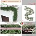 16 Ft Christmas Garland Soft Bendable Realistic Artificial Cedar Pine Green Xmas Mantle Garland for Staircase with Gift box Garlands for Decoration Christmas fireplace porch Table Home Room Yard Decor