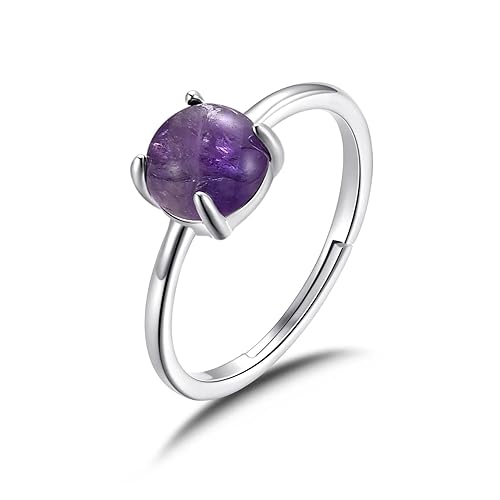 Philip Jones Amethyst Adjustable Ring