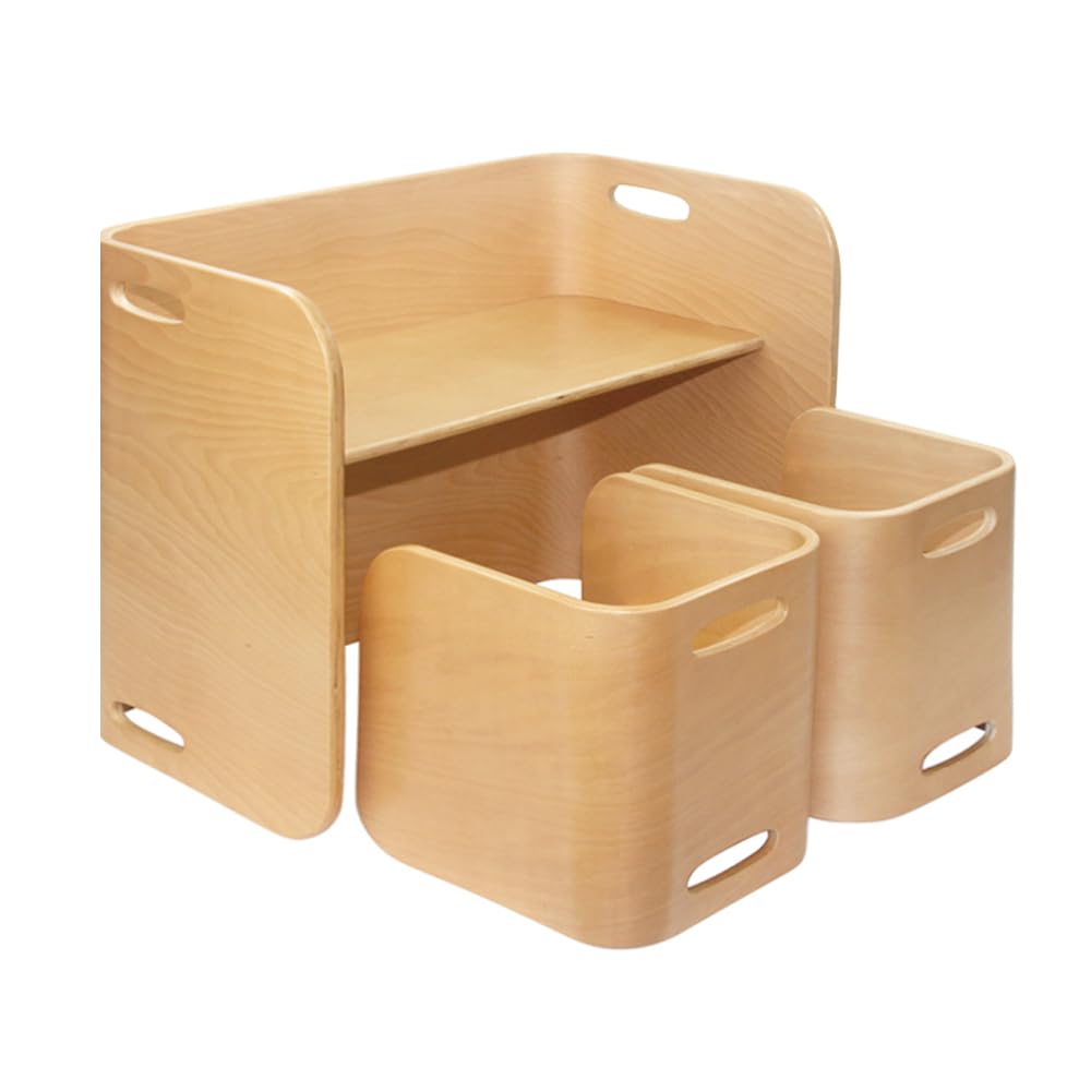 Amazon.co.jp: HOPPL ColoColo Chair & Desk Set of 3 (Natural