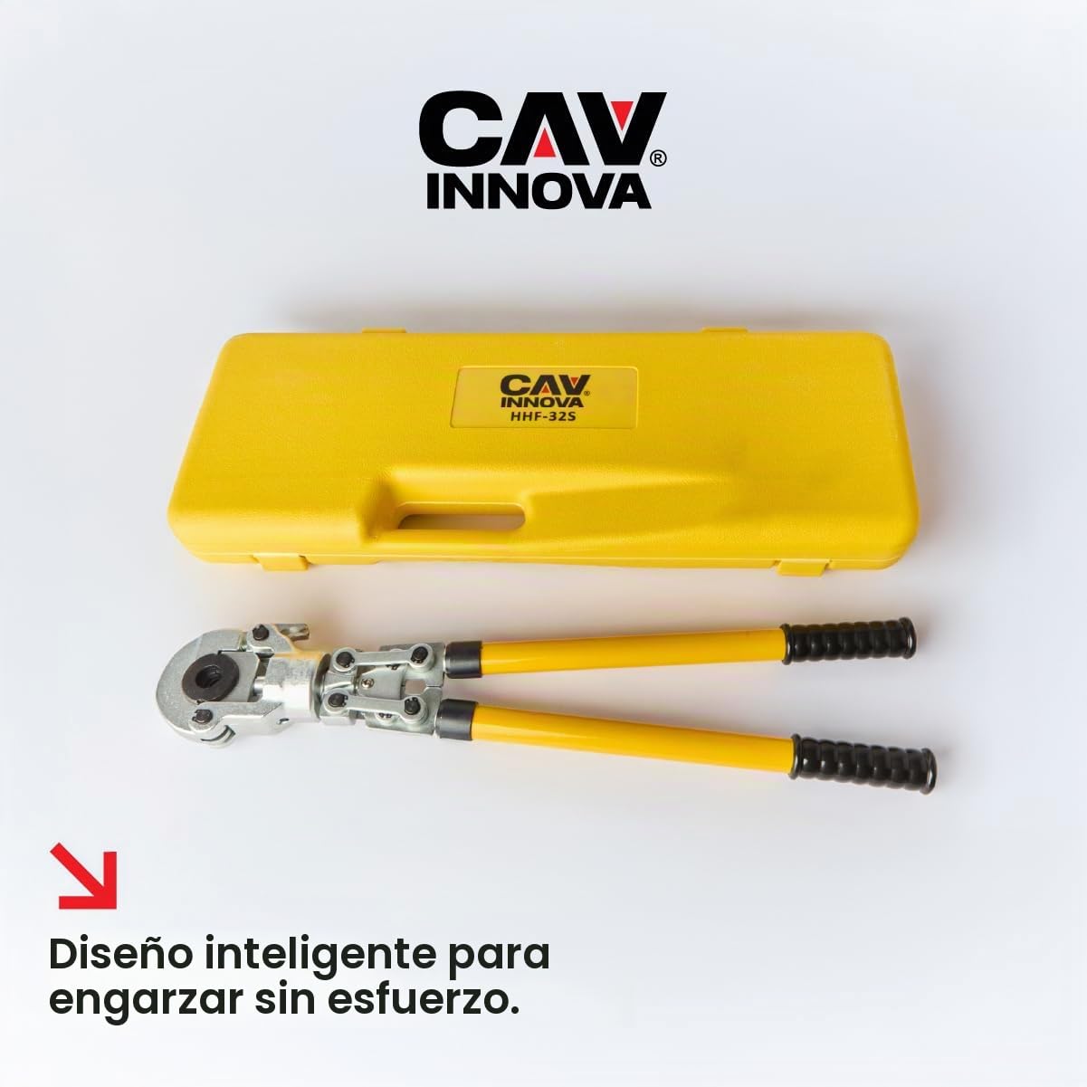 Prensadora de Tuberías Manual Profesional |16-32mm| 360° Prensa Multicapa, Herramienta de Alta Precisión, Cobre,Mango Extensible, para Tubo PPR-,PEX-,PB-,PE,Aluminio-Plástico