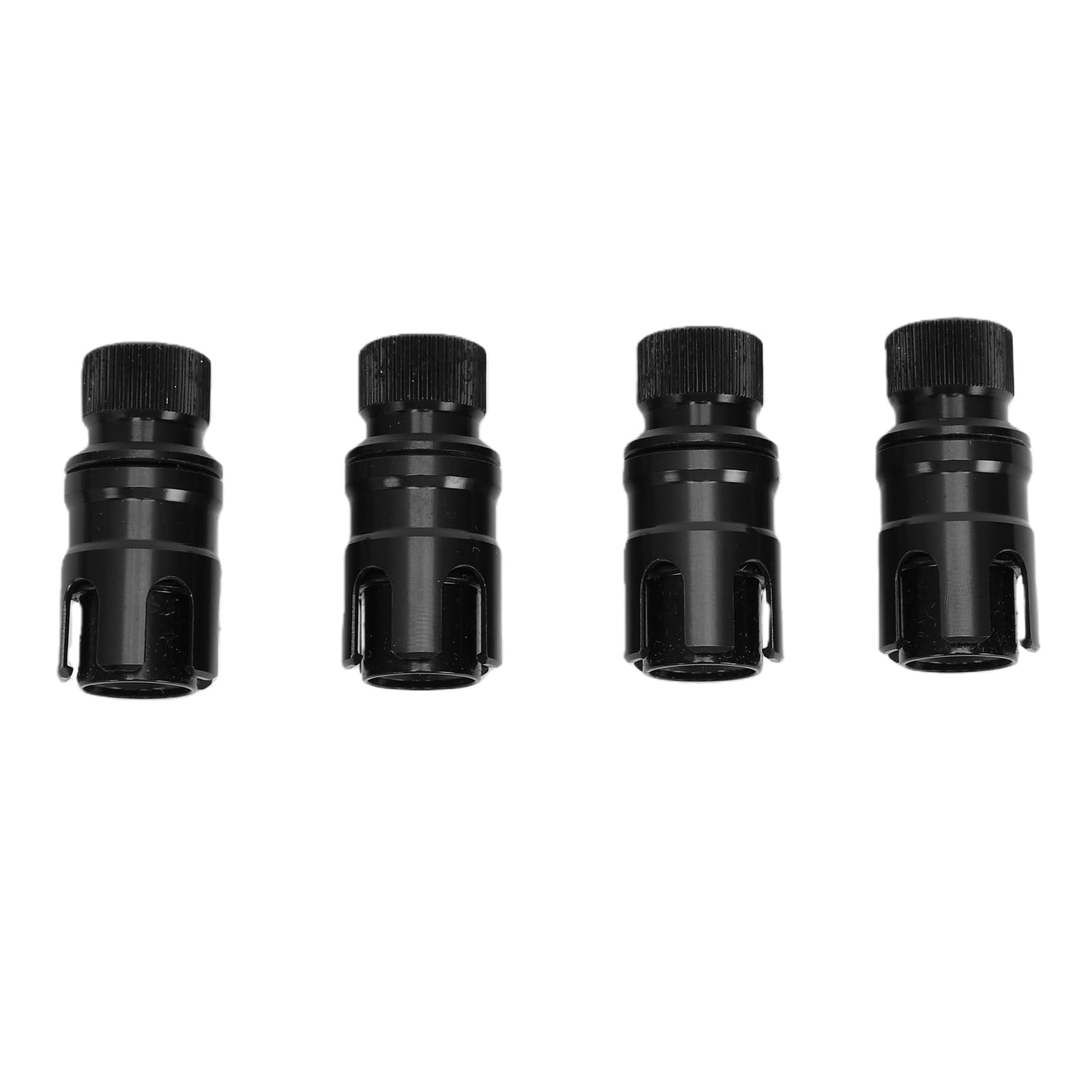 Reifen-Luftablassventile, Optimierte Traktion für Rock Mountain Roads, Schwere LKWs, ATVs, 4 Einheiten (Black)