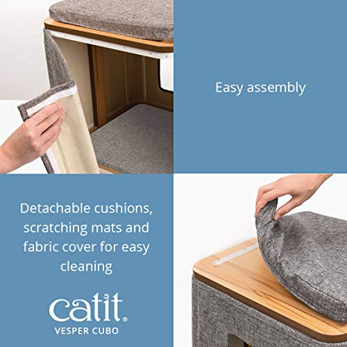 Arranhador Vesper V-cubo Cinza Hagen