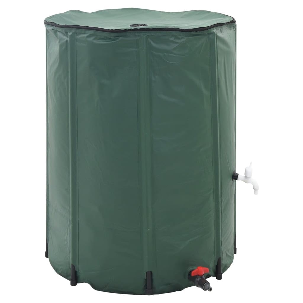 Cisterna pieghevole da 750 l, con tubo da giardino e filtro, serbatoio dell'acqua per irrigazione da giardino e utilizzo dell'acqua piovana