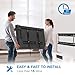 Tilting TV Wall Mount Bracket for Most 37-82 Inch LED, LCD, OLED, Plasma Flat Screen Low Profile Tilt TV Mount Fits for 16