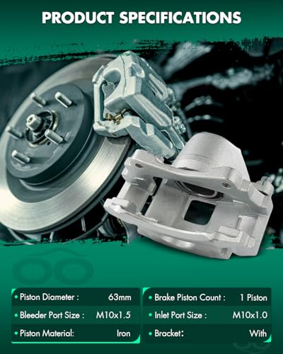 Image of SCITOO 1PC 18B5035 Front Passenger Side Disc Brake Caliper With Bracket