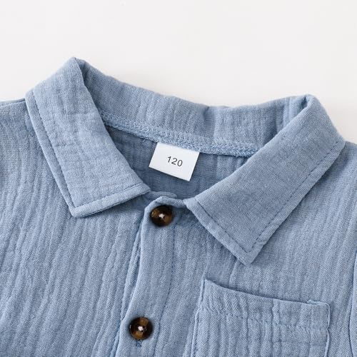 XFGLCK Toddler Boy Girl Fall Clothes Cotton Linen Long Sleeve Shirt Pants Set Unisex Casual Outfit4