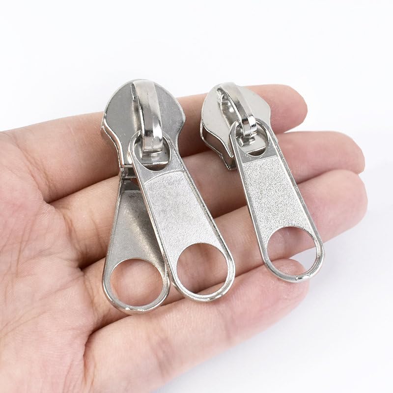 30/50Pcs 3# 5# 8# 10# Cursori per cerniere per cerniere in nylon Estrattore per cerniera singola/doppia Borsa Kit di riparazione per cerniere tasca Accessori per cucito fai-da-te-ZT147,No10,30Pcs
